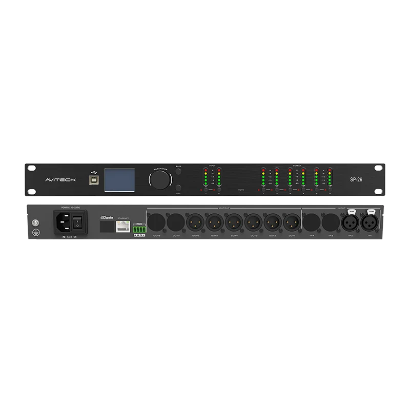 2in 6out Speaker Management Processor