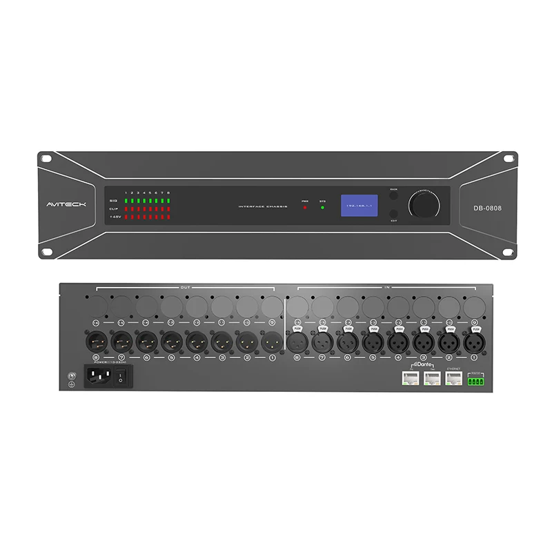 8CH Dante Audio Interface